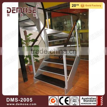 beautiful rope take-up stainless steel wood staircases