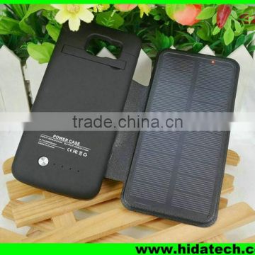 New power bank mobile solar charger case for samsung galaxy s6 cover case