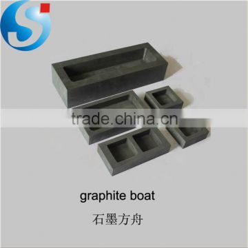 High pure metallurgy graphite boat high strength graphite boat