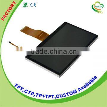 Most popular 800 x480 7 inch lcd display module Touch panel from Yunlea