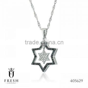 Fashion 925 Sterling Silver Necklace - 405629 , Wholesale Silver Jewellery, Silver Jewellery Manufacturer, CZ Cubic Zircon AAA