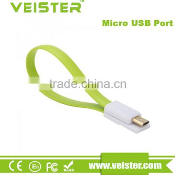 Veister 2016 New Products Universal 22cm Smart Micro USB Data Cable with Magnetic charge sync usb cable For LG