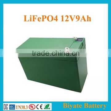 shenzhen rechargeable 9Ah portable 12v battery pack lifepo4 cell