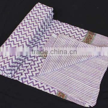 VHK00276 100% cotton kantha Baby Quilt/ reversible handmade Kantha Baby quilts/Kantha Baby Blankets