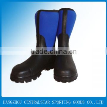 men high heel rubber working boots
