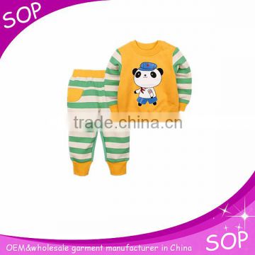 Wholesale cartoon cotton baby training suits