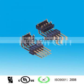 connector alibaba in China 1.27mm Pitch Double Layer Double Row Angle Pin Header