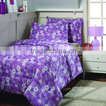 75gsm adults comforter set with flowers