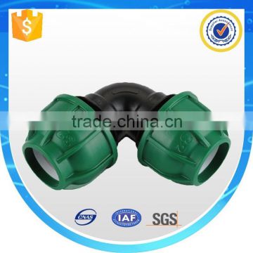 Injection Machine PP Elbow Tubing Compression Fittings