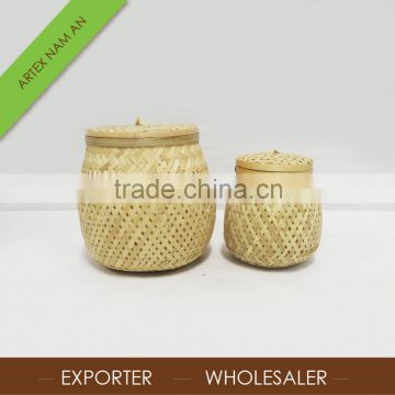2016 New Style Vietnam Natural Bamboo Basket