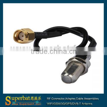 f connector to sma cable RP SMA male to F female pigtail