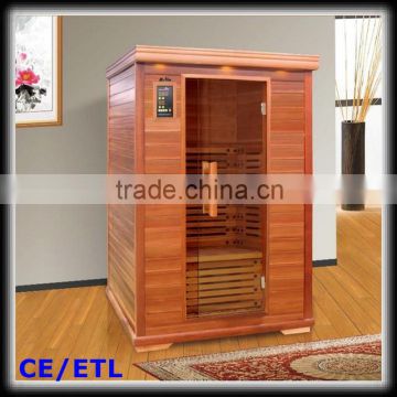 2 persons hot sale far infrared sauna homeuse