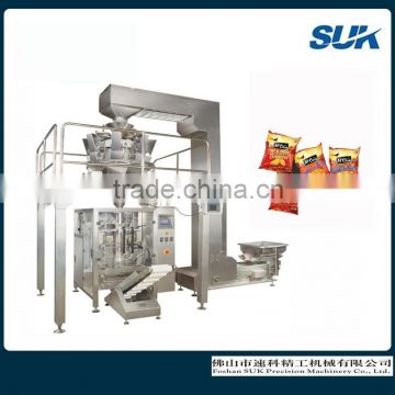 High speed chips pillow packing machine