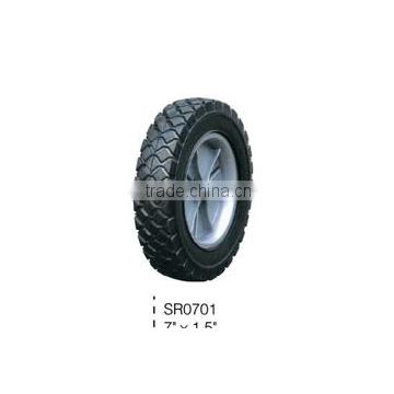 Rubber wheels direct manufactures for wheelbarrows Pnuematic wheel, solid wheel,PU foam flat free wheel 6"-18"