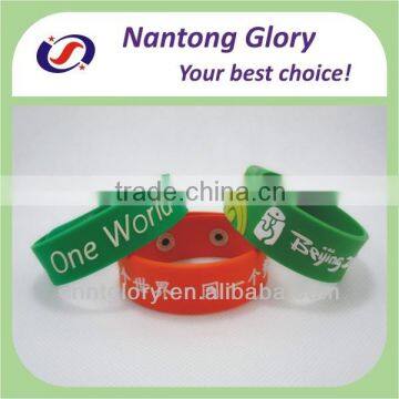 custom silicone rubber bracelet with Olympic Games