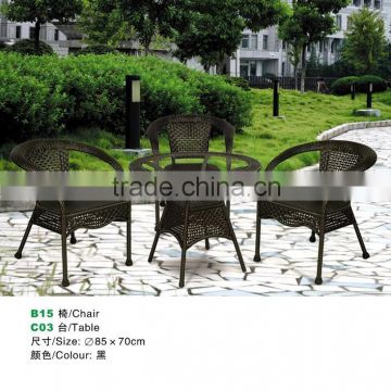 outdoor rattan chair and table sets for garden furniture