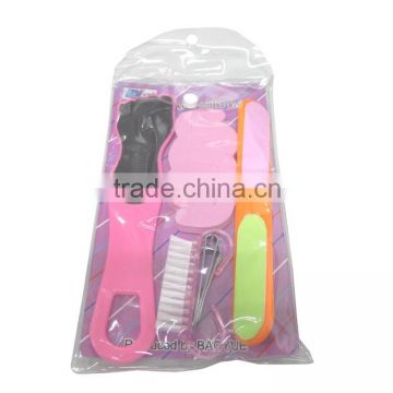 5pcs manicure set/pedicure set/nail care set/nail art set with PVC bag
