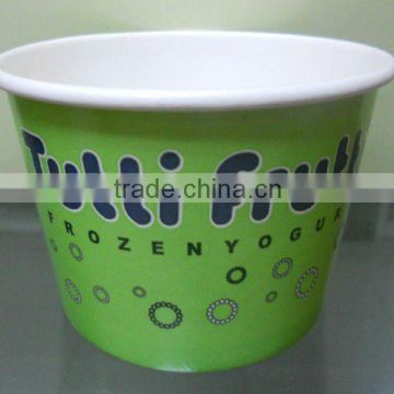 over 10 years experience biodegradable single wall style cold paper cup for yogurt