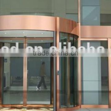 2 wing automatic curved sliding door with CE certificate