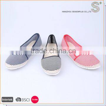 2016 Hot selling casual flat fashion espadrilles/canvas shoes