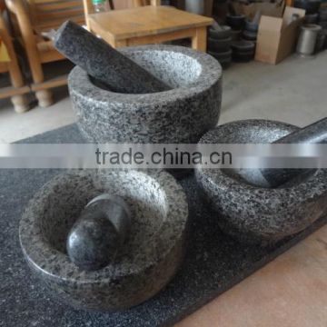 small granite mortar and pestle