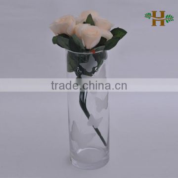 frosted clear glass vases centerpieces, wholesale glass vases