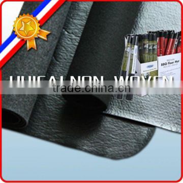 100% polyester flame proof high quality BBQ grill mat