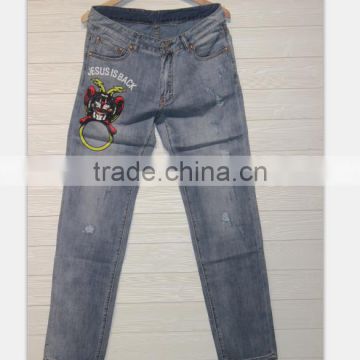 GZY New Trend Men's Pants Pattern wholesale no brand jeans stock