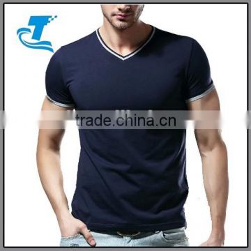Gym Wear Cotton Dry Fit V-Neck t-shirt Men