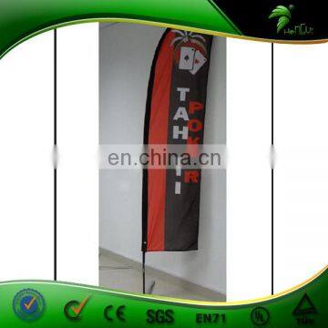 Waterproof Advertising Feather Beach Flag For Evet