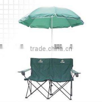 Double-seat Beach Chair with Umbrella