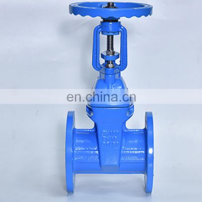 Gearbox For Flap With Rubber Wedge Ss316 Soft Seal Stainless Steel Knife Gate Valves Flange Brake Valve