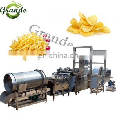 GRANDE Small Scale Semi Auto French Fries Production Line Frozen French Fries Production Line