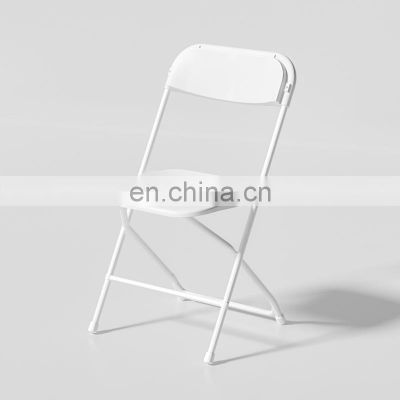 Portable outdoor furniture white plastic wedding party conference event activity rental camping folding chair