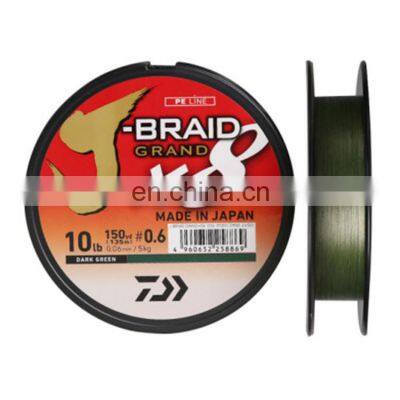 DAIWA J-BRAID 8 GRAND Green PE line Strong strength Multifilament line PE 8 strand braided fishing line