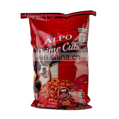 pet laminated 10kg cat pp woven dog food animal feed bag