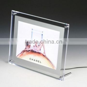 Hanging acrylic display light box, crystal light box and LED Acrylic wall mounted display