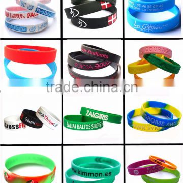 bling bling wrist Zhongshan factory wrist band / custom silicon wristband