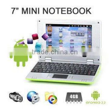 7 inch via 8850 arm cortex a9 1.2GHz Android 4.0 notebook computer