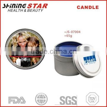 JS-07004 65g candle fragrance incircle tin