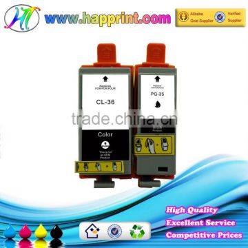 Printer ink cartridge for Canon PGI-35 CLI-36 compatible ink cartridges for Canon