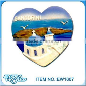 Santorini polyresin magnets for fridge