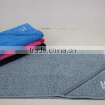 Customize logo cotton fitness towel personalized color logo gym cotton terry towel