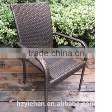 Hot selling Stackable Outdoor Garden Wicker Rattan Chair