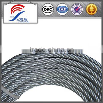 1x19 High Quality ungalvanized steel wire ropes