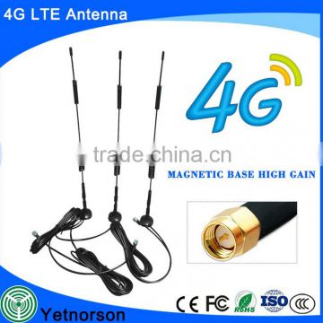 9dB 700-2600Mhz 4g lte strong magnetic base antenna Hot selling 698-2700mhz lte 4g omni antenna