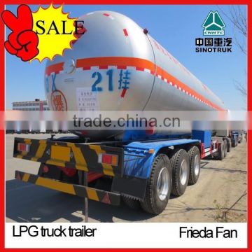 china sinotruk 58m3 lpg tank trailer low price sale