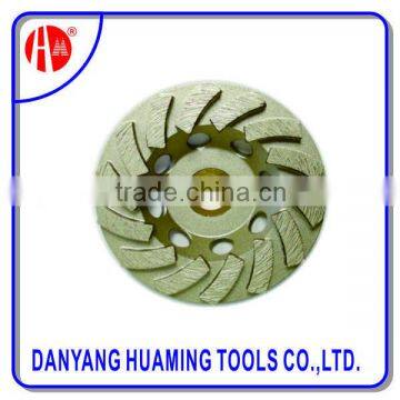 Danyang high quality diamond segments Turbo Cup Grinding Wheel for concrete and stones