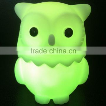 CE Color Changing Led animal Owl shape Night Light Lamp