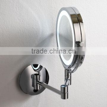 3X-5X make-up mirror with nickel plated handle